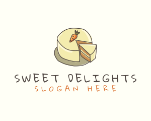 Carrot Cake Dessert logo design