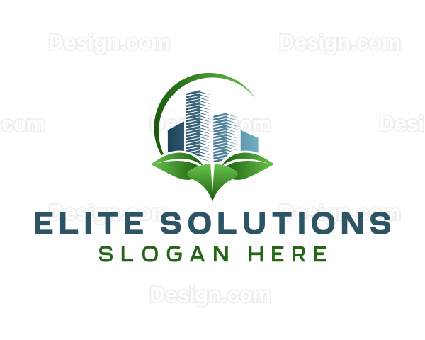 Eco Real Estate Building Logo