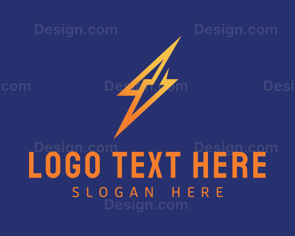 Lightning Bolt Arrow Logo