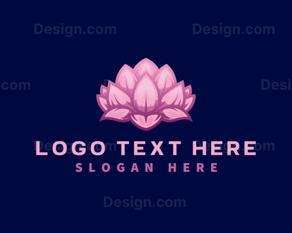 Wellness Lotus Flower Logo