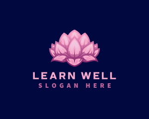 Wellness Lotus Flower logo design