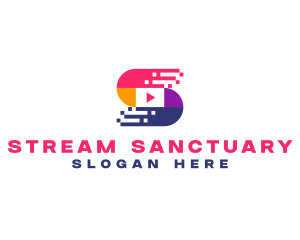 Video Player Letter S logo