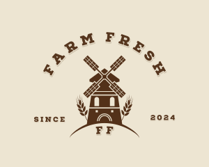 Farmer Crops Windmill logo