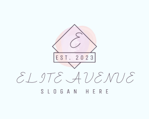 Feminine Watercolor Apparel logo design