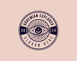 Bohemian Mystic Eye logo design