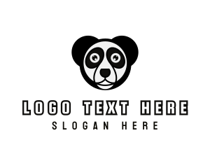 Panda Bear Animal logo