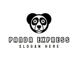 Panda Bear Animal logo design