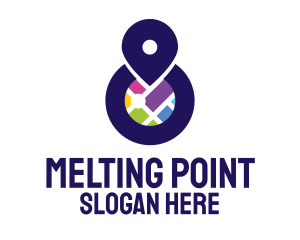City Map Point logo design