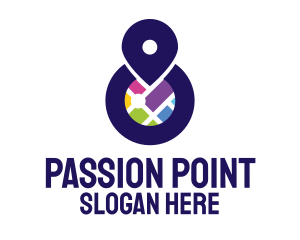 City Map Point logo design