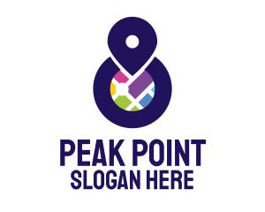 City Map Point logo design