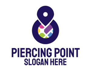 City Map Point logo design