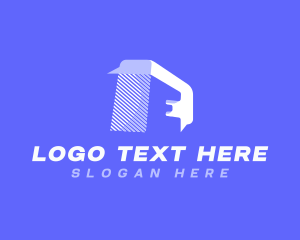 Digital Media Letter E Logo