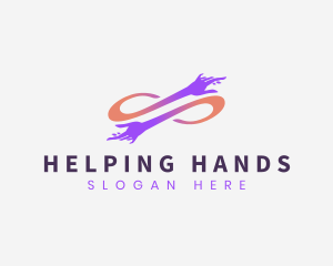 Infinity Hand Foundation logo design