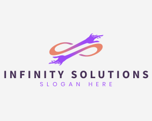 Infinity Hand Foundation logo design