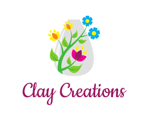 Decorative Flower Vase logo design