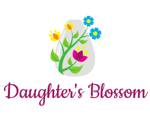 Decorative Flower Vase logo design