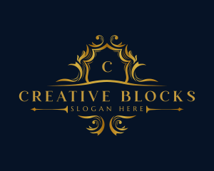 Luxury Royalty Crest Decorative logo design