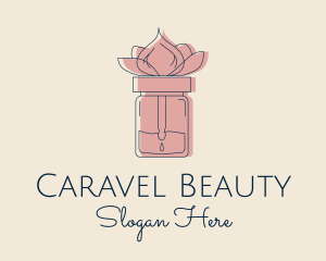 Flower Beauty Oil  logo design