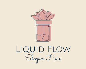 Flower Beauty Oil  logo design