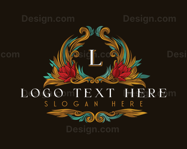 Ornamental Flower Vintage Logo