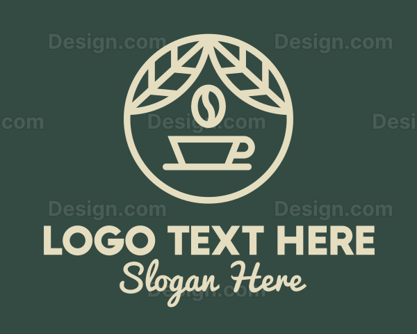 Organic Coffee Badge Logo