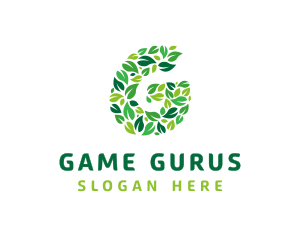Colorful G Leaves  logo