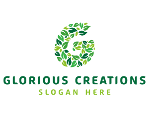 Colorful G Leaves  logo design