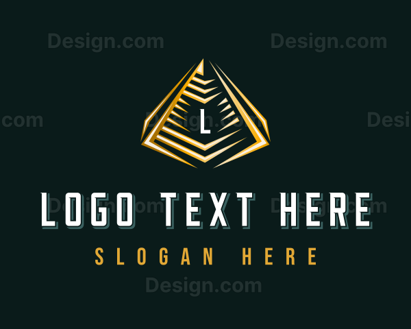 Elegant Pyramid Triangle Logo