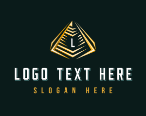 Elegant Pyramid Triangle logo