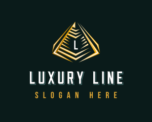 Elegant Pyramid Triangle logo design