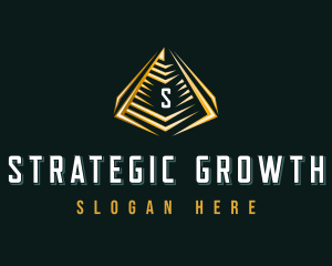 Elegant Pyramid Triangle logo