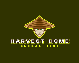 Asian Farmer Hat logo