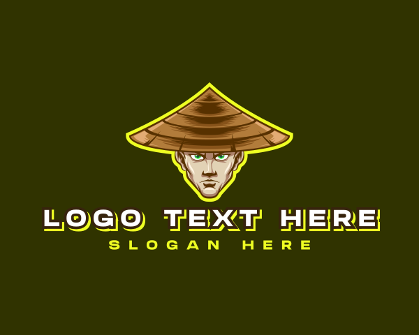 Asian Farmer Hat logo