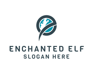 Global Agency Letter E logo design