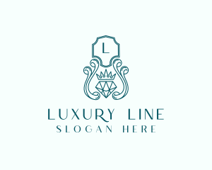 Diamond Jewelry Accessory Boutique logo design