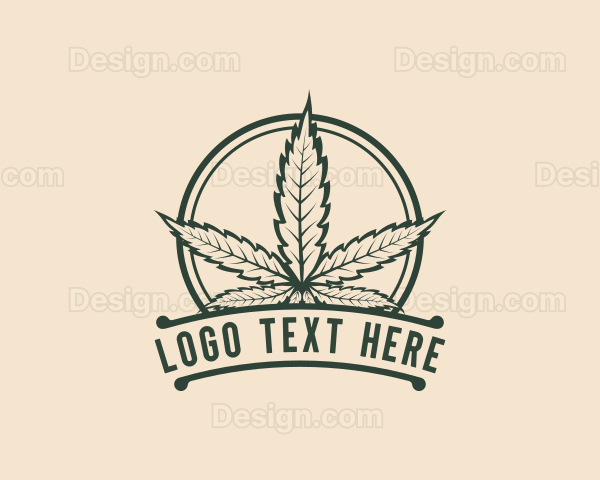 Cannabis Weed Leaf Logo