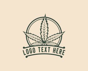 Cannabis Weed Leaf logo