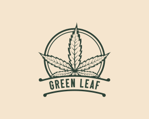 Cannabis Weed Leaf logo design