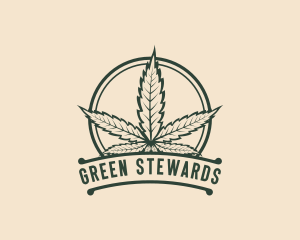 Cannabis Weed Leaf logo design