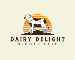 Cow Agriculture Farm logo design