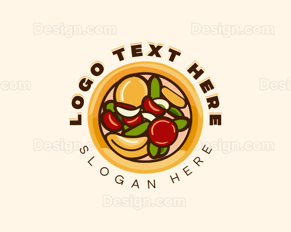 Cheese Vegetable Pizza Logo