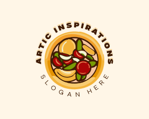 Cheese Vegetable Pizza Logo