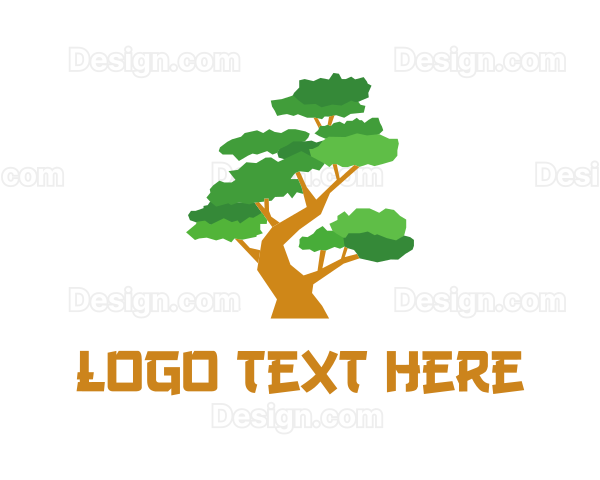 Bonsai Tree Gardening Logo