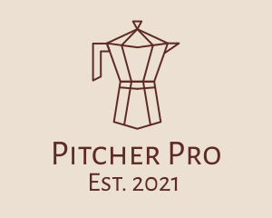 Minimalist Coffee Carafe logo design