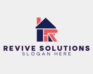 Real Estate Letter R logo design