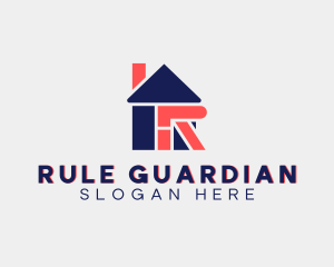 Real Estate Letter R logo design