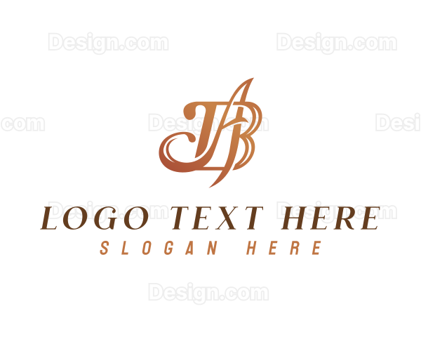 Luxury Monogram Letter AB Logo