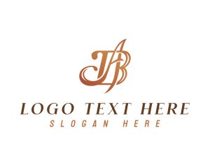 Luxury Monogram Letter AB logo