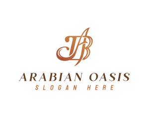 Luxury Monogram Letter AB logo design