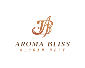 Luxury Monogram Letter AB logo design